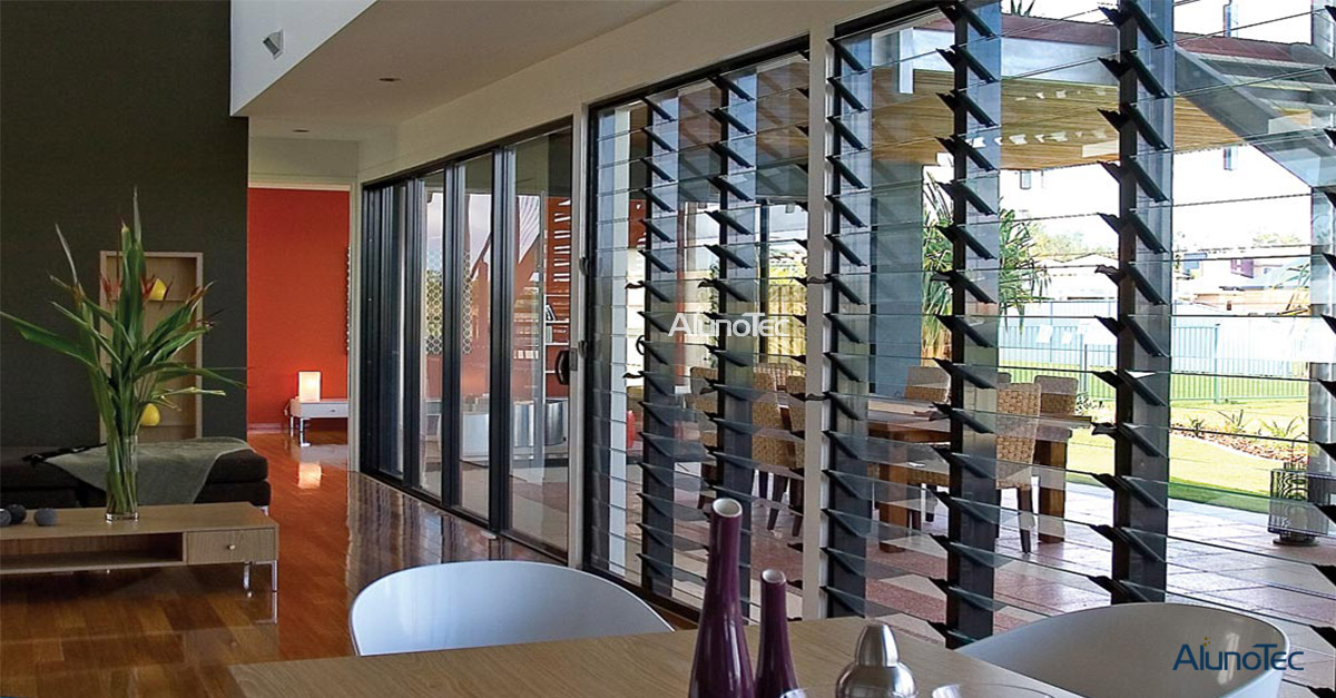 Louver Frame Window Lamellenrahmenfenster