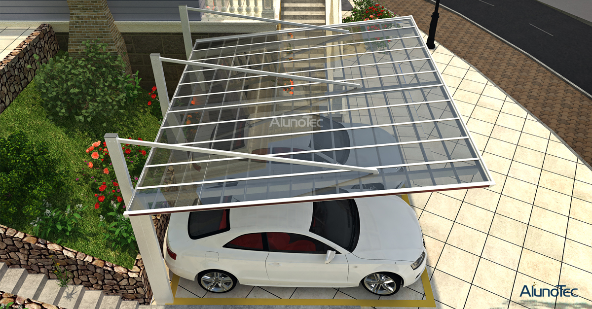 polycarbonate awning carport Markisen-Carport aus Polycarbonat