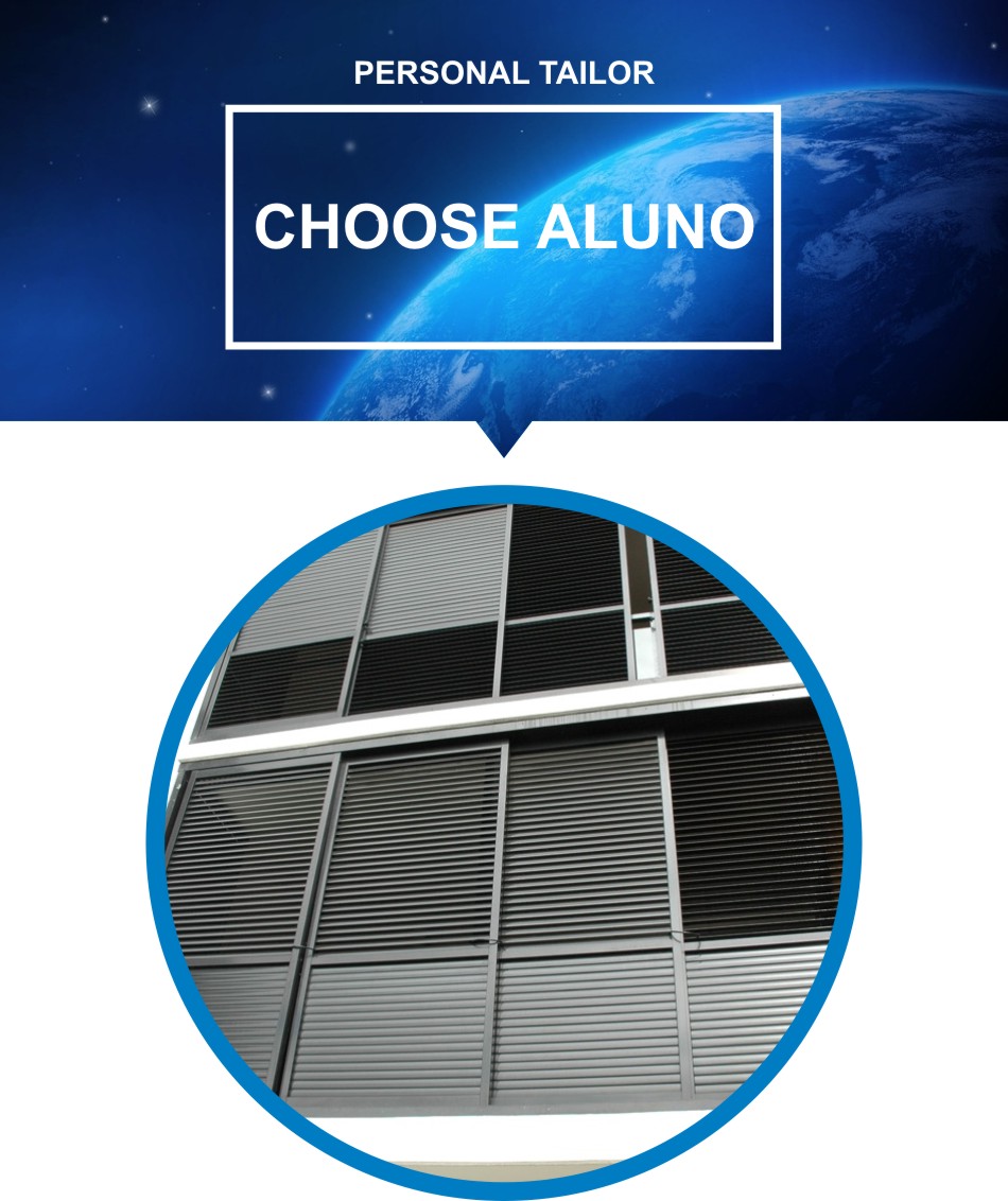 Exterior Bi Folding Aluminium Louvered Shutters Bi-Faltbare Aluminium-Lamellenläden für den Außenbereich