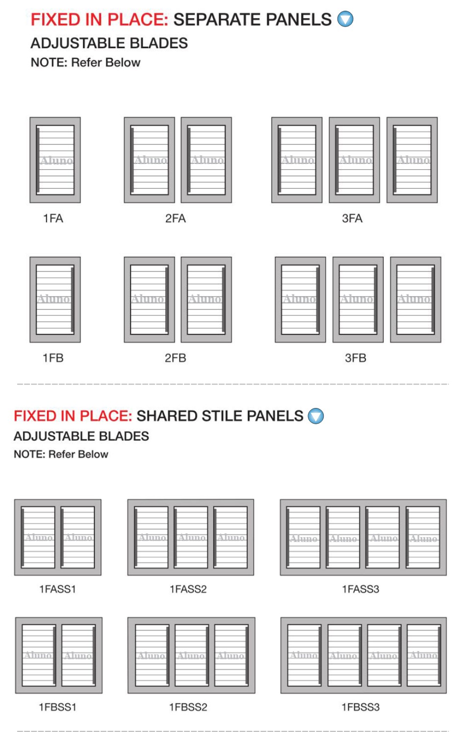 Exterior Bi Folding Aluminium Louvered Shutters Bi-Faltbare Aluminium-Lamellenläden für den Außenbereich