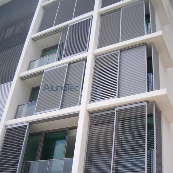 Aluminium-Schiebe-Lamellenfenster