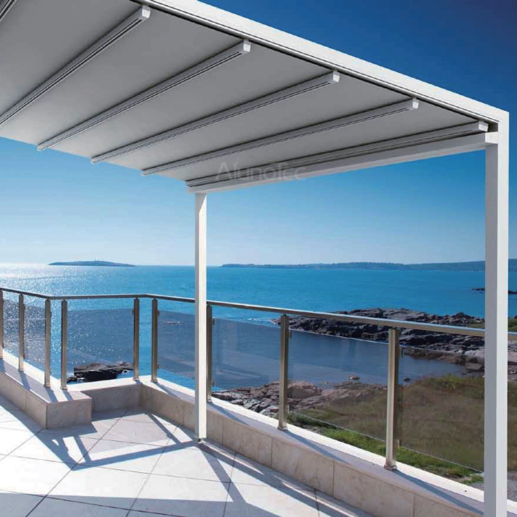 Einziehbare Markise, PVC-Pergola-Dachabdeckung