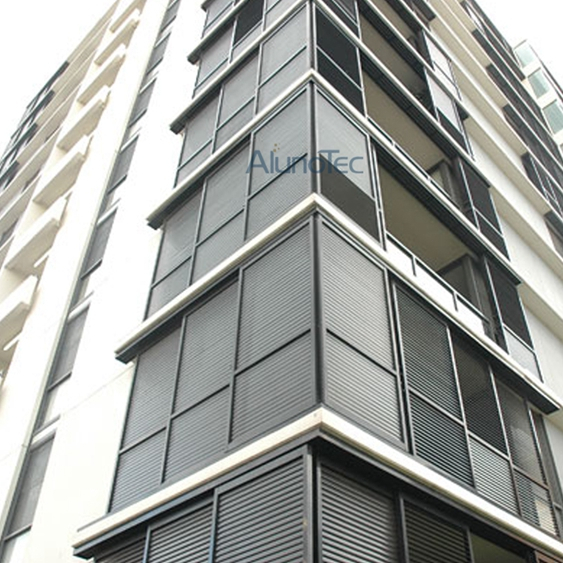 Aluminium-Schiebe-Lamellenfenster