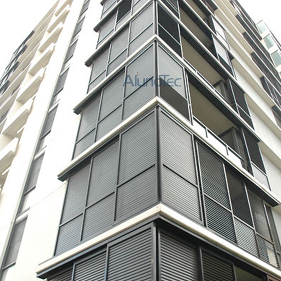 Aluminium-Schiebe-Lamellenfenster
