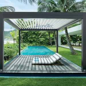 Automatisches Lamellendachsystem, Aluminium-Pavillon, Pergola für den Hinterhof