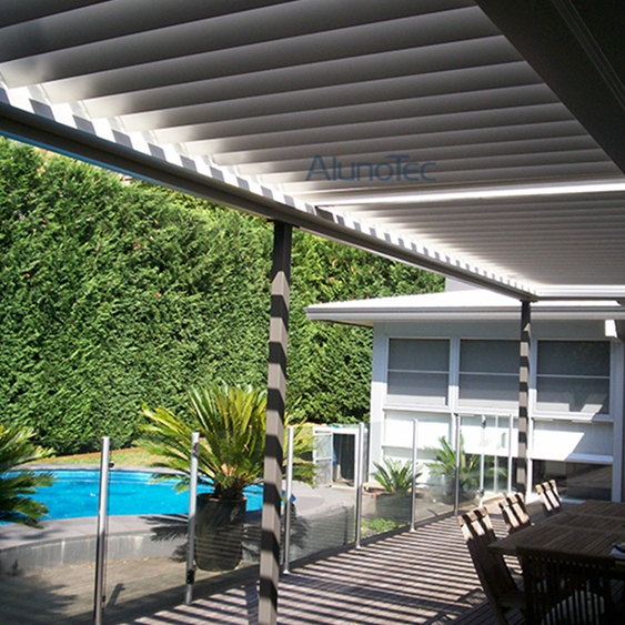 Ideen für wasserdichte Outdoor-Küchen-Pergola-Bausätze mit Fernbedienung