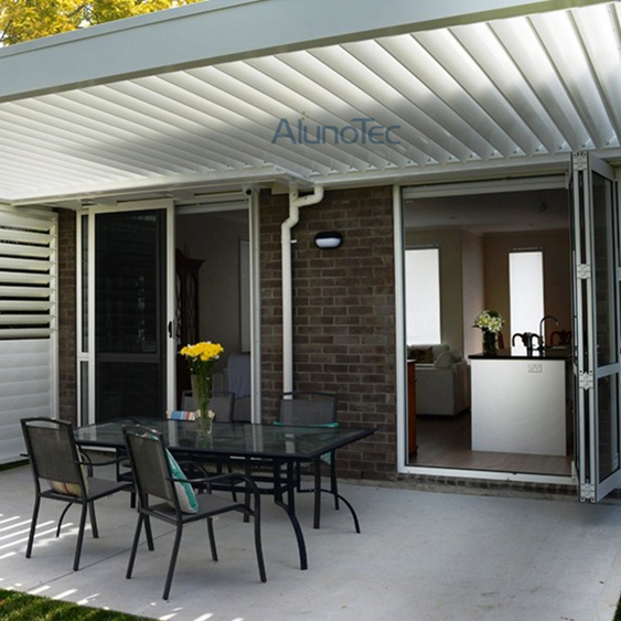 Ideen für wasserdichte Outdoor-Küchen-Pergola-Bausätze mit Fernbedienung