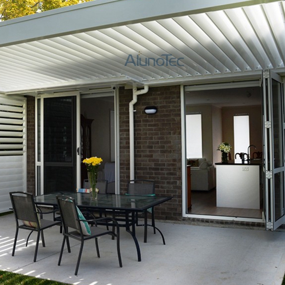 Ideen für wasserdichte Outdoor-Küchen-Pergola-Bausätze mit Fernbedienung