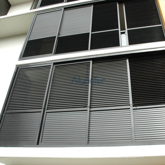 Aluminium-Schiebe-Lamellenfenster