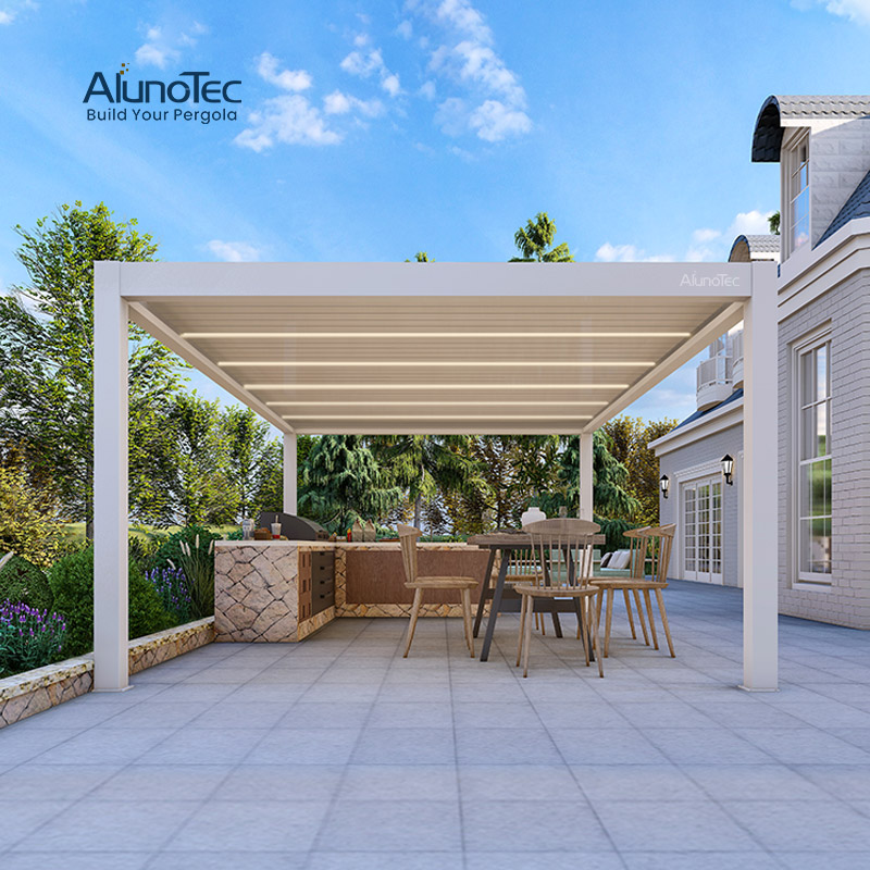  Pergo-M8 Heavy Structure Solar Bioklimatic Purgola Roof Pergola Lieferant zum Verkauf