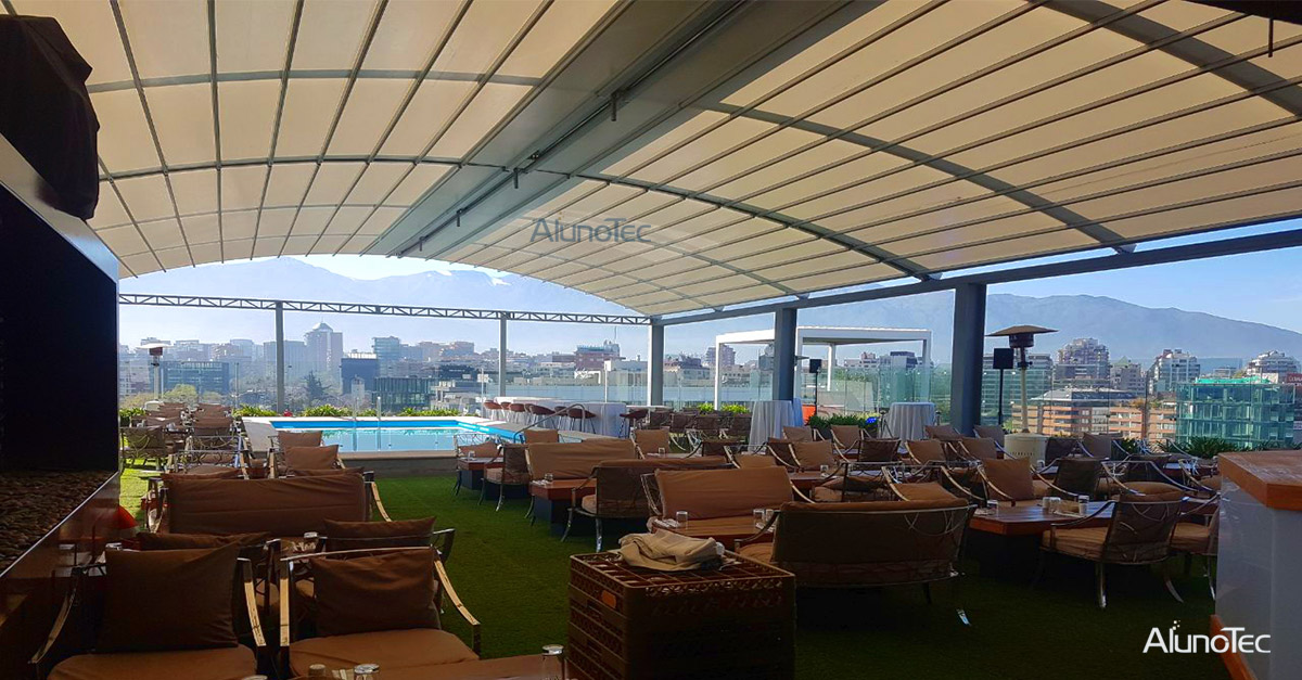Restaurant-Aluminium-Pavillon-Markise