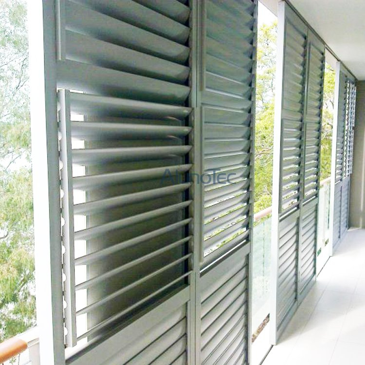 Aluminium-Schiebe-Lamellenfenster für die Gebäudedekoration
