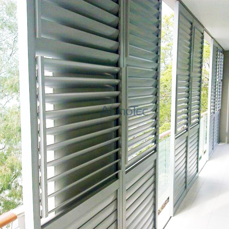Aluminium-Schiebe-Lamellenfenster für die Gebäudedekoration