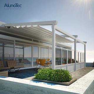 Wasserdichte einziehbare PVC-Markisen-Pergola-Systeme 