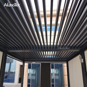Motorisiertes bioklimatisches Pergola-Lamellendachsystem mit einzigartigem Design für die Terrasse 