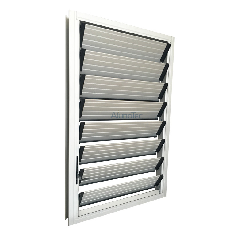 Langlebiges, holzfarbenes Aluminium-Fensterladenfenster