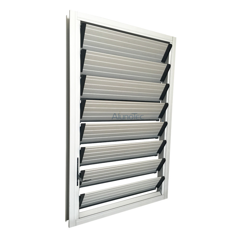Langlebiges, holzfarbenes Aluminium-Fensterladenfenster