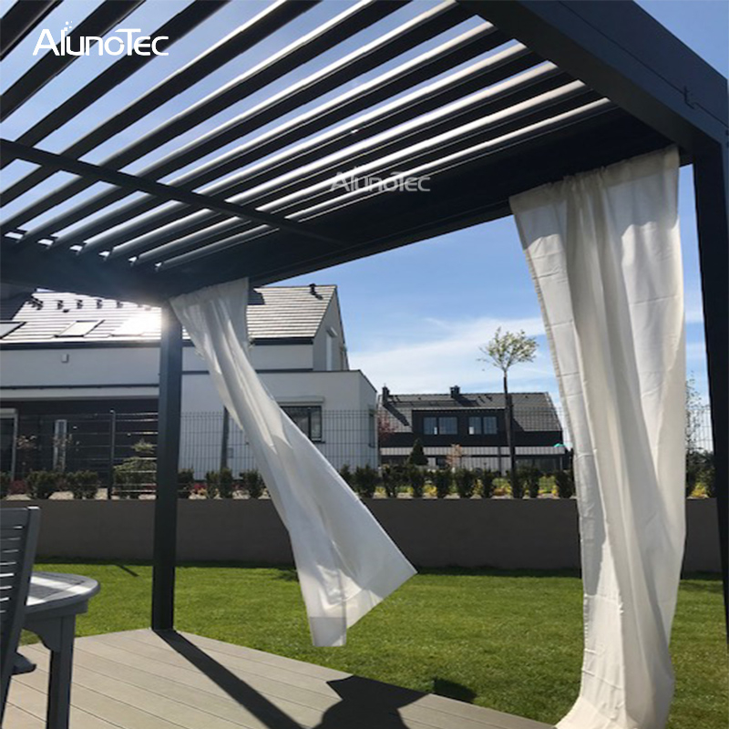 Garten-Schatten-Aluminiumlamellen-Dach-Pergola-Pavillon mit Fernbedienung