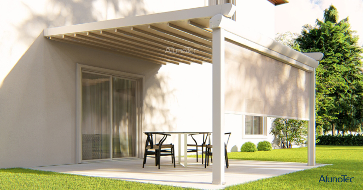 Einziehbare Markise, Pergola-Markisensystem