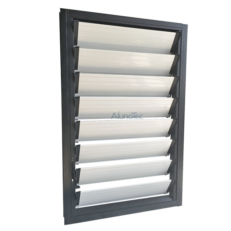 Langlebiges, holzfarbenes Aluminium-Fensterladenfenster