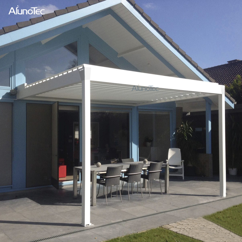 Bioklimatische Pavillon-Markisen mit einzigartigem Design und Beleuchtung