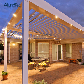 Wasserdichtes Lamellendachsystem, Outdoor-Pavillon, Garten, bioklimatische Aluminium-Pergola