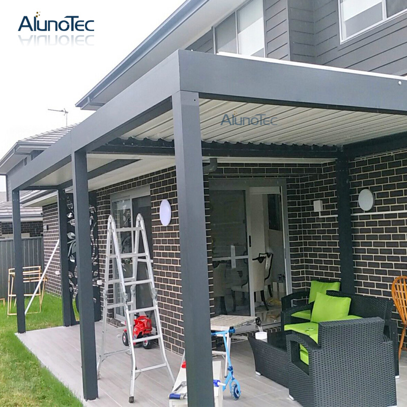 Gartenmarkise für den Außenbereich, Aluminium-Pavillon, Pergola für Café