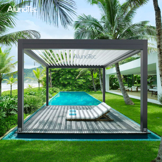 Großhandel mit wasserdichter Pergola, verstellbarem Aluminium-Pavillon für den Außenbereich