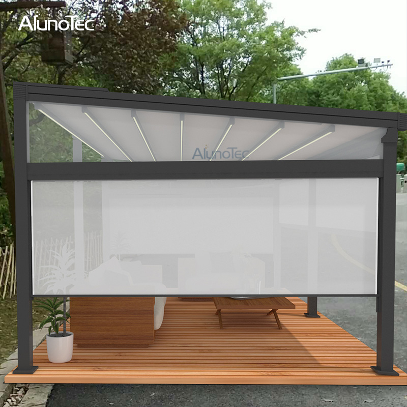 Wasserdichte PVC-Markise, einziehbare Carport-Markise mit Aluminium