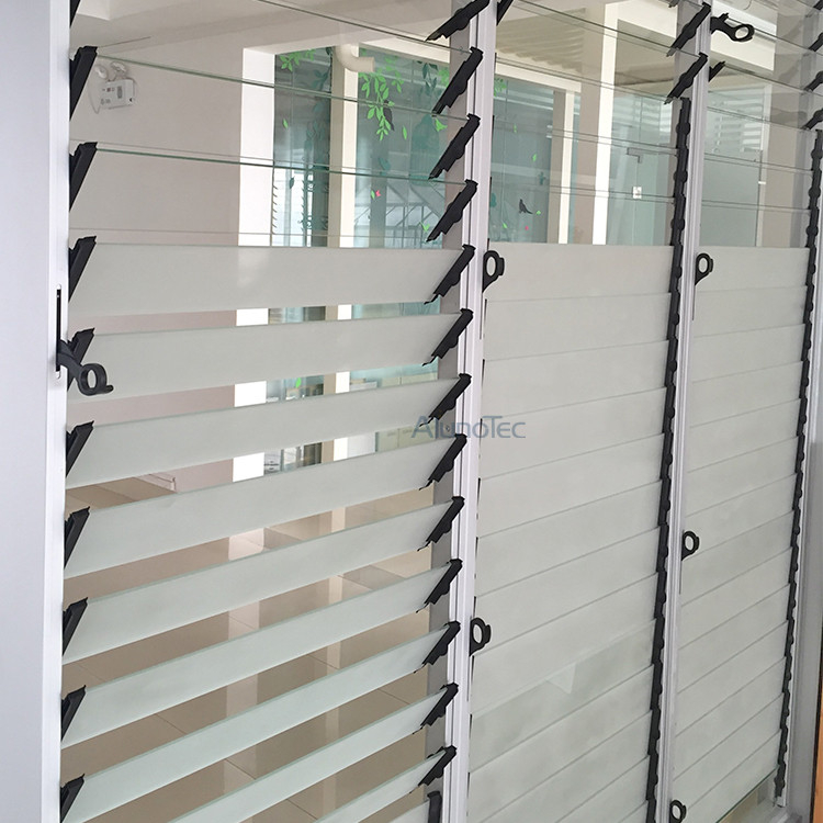 Aluminium-Glas-Lamellenfenster für Häuser