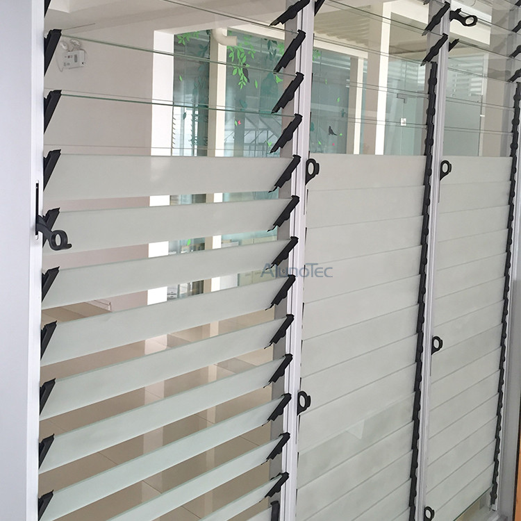 Aluminium-Glas-Lamellenfenster für Häuser