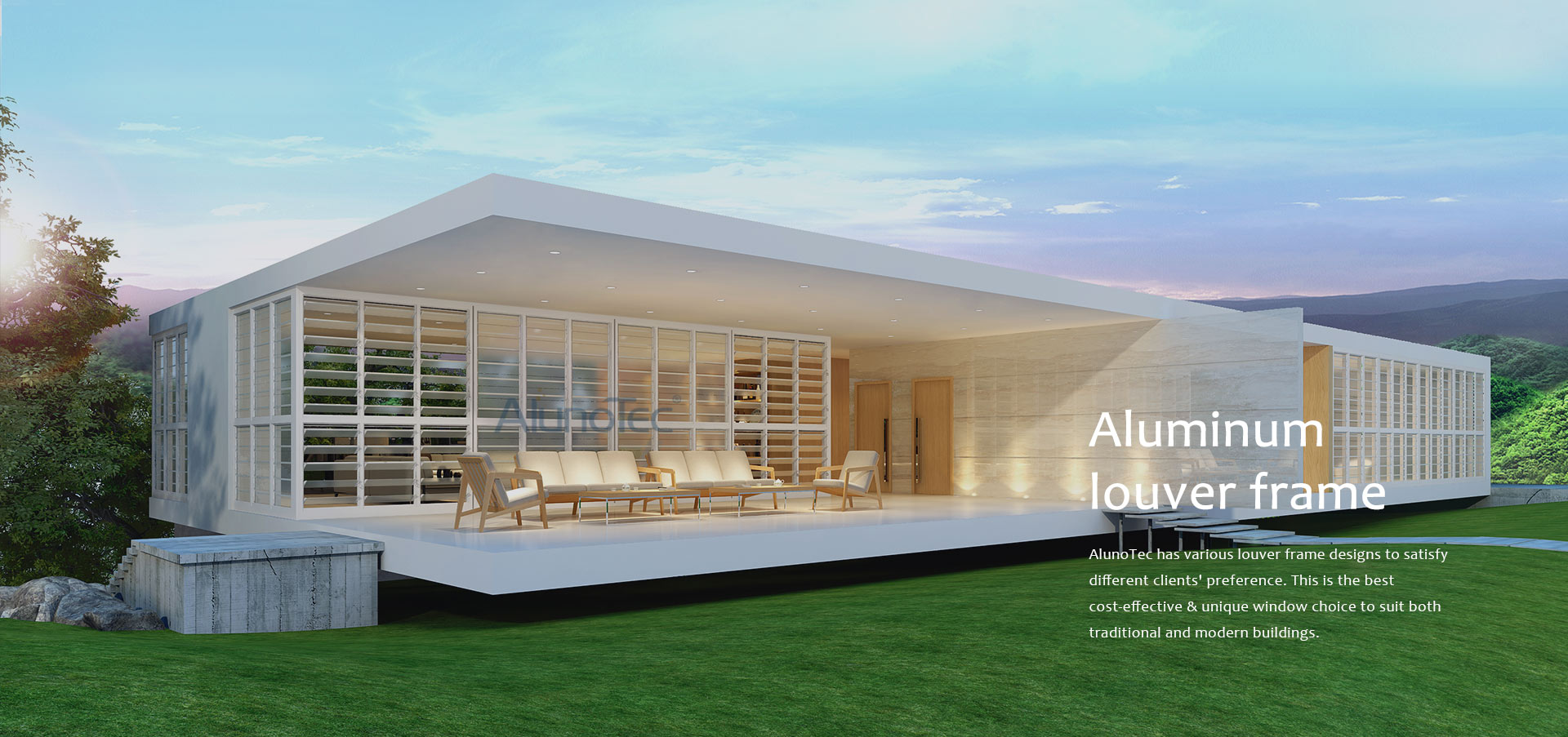 Louver Window Frame