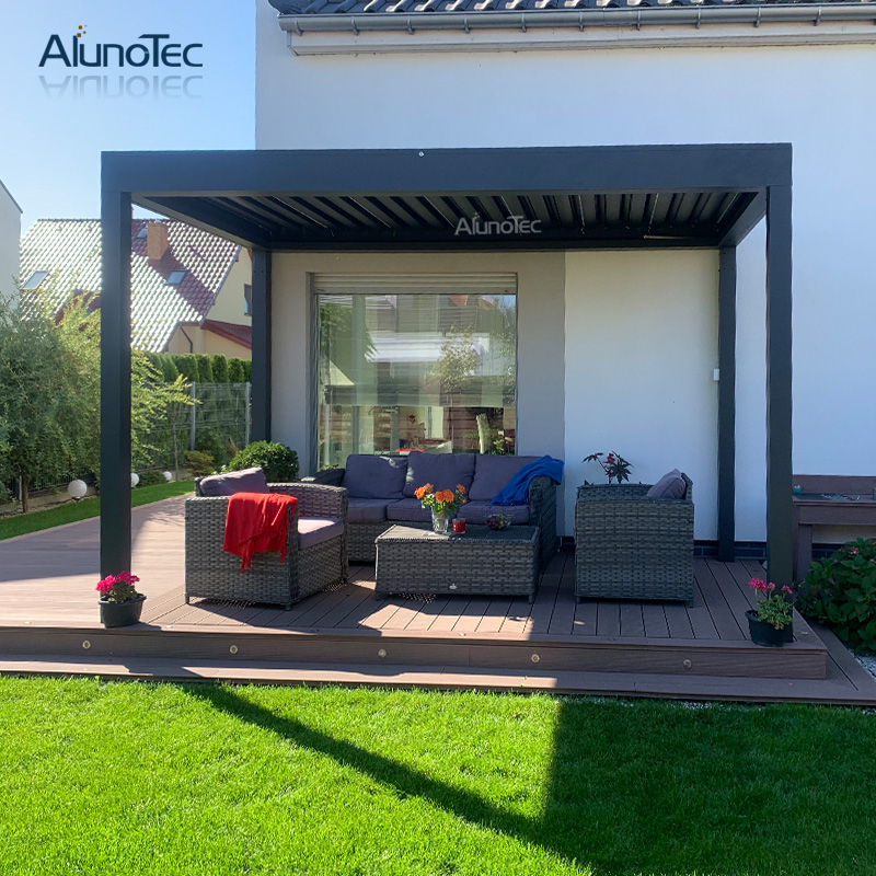Wasserdichter Gartenpavillon für den Außenbereich, Aluminium-Pergola-Lamellen