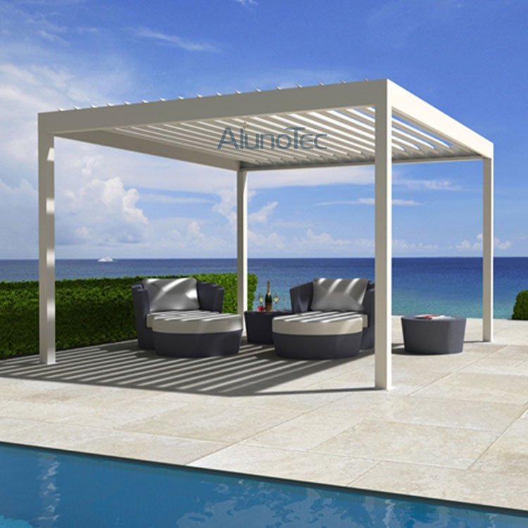 Kundenspezifisches Aluminium-Swimmingpool-Pergola-Haus mit LED-Licht