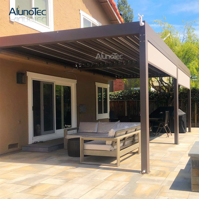 Gartenmarkise für den Außenbereich, Aluminium-Pavillon, Pergola für Café