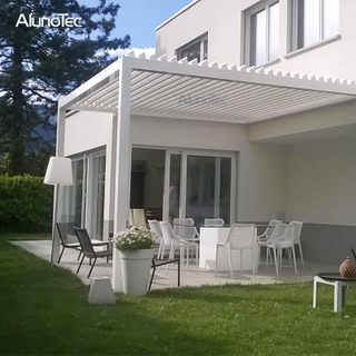 Einziehbarer Pergola-Gartenpavillon aus Aluminium für den Garten