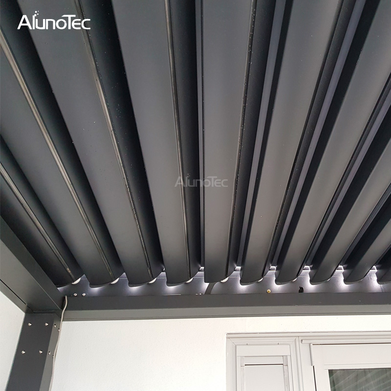 Maßgeschneidertes wasserdichtes Pavillon-Pergola-System mit elektrischem System 