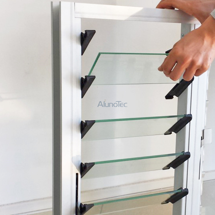 Aluminium-Glas-Lamellenfenster für Häuser