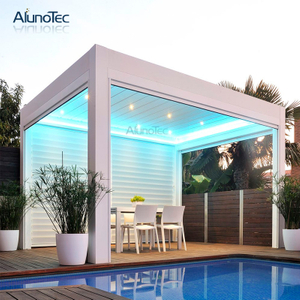 Aluminium-Pergola-Lamellen-Pergola-Sets, Terrassen-Öffnungsdach für Wohnraum