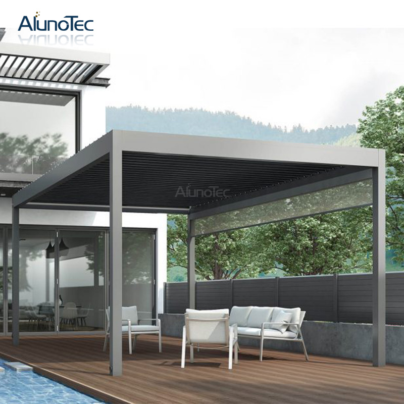 Modernes Pergola-wasserdichtes Markisen-Lamellen-Terrassendachsystem für den Außenbereich