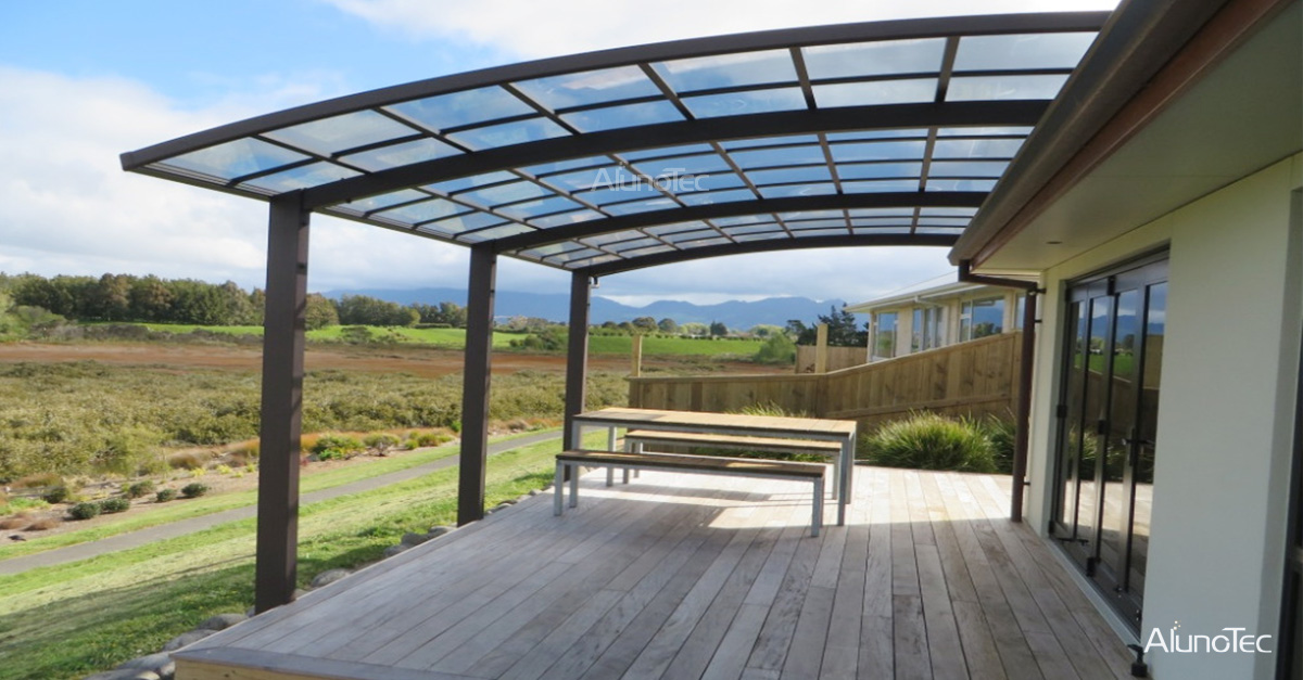 Carport-Markise aus Aluminium