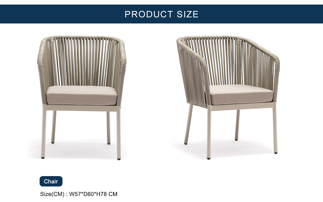 Wasserdichter PE-Rattanstuhl im modernen Design f&uuml;r Gartenm&ouml;bel im Freien, Sofa-Set (3)