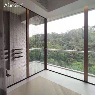 China Hochwertige Aluminium-Fensterrahmen, Moskitonetz-Schiebetür für den Pavillon