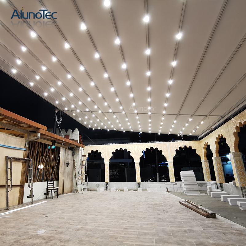 Bestes großes, sonnensicheres, faltbares, rollendes Aluminium-PVC-Markisendach