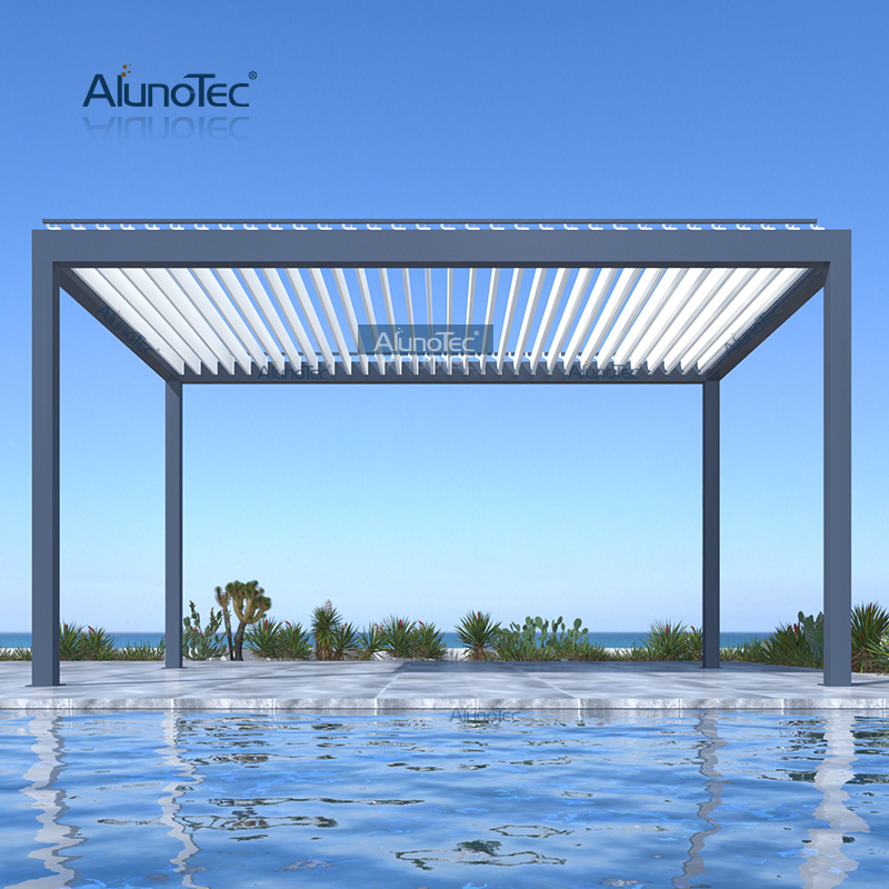 Schnelles Angebot: 3 Meter Breite, 4 Meter Pergola, Seitengröße, Öffnung, undurchsichtiges Dach