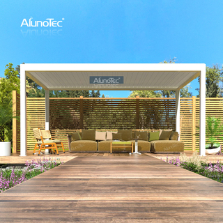 AlunoTec Morden Design Öffnungs-Pool-Dachsystem, Pavillon, automatische Pergola aus Aluminium für den Hinterhof