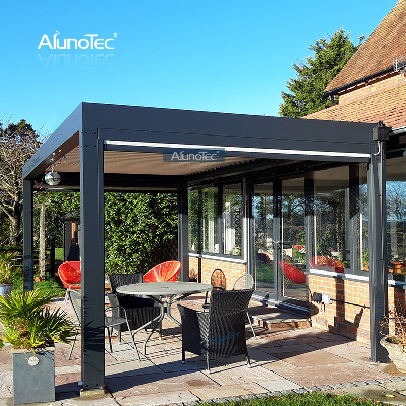Schnelles Angebot: 3 Meter Breite, 4 Meter Pergola, Seitengröße, Öffnung, undurchsichtiges Dach