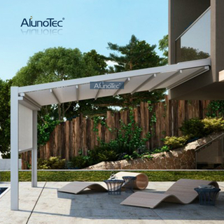 Fernbedienung Elektrische Gartenschattierung Aluminium einziehbare Dachmarkise Pavillon-Überdachung für den Großhandel