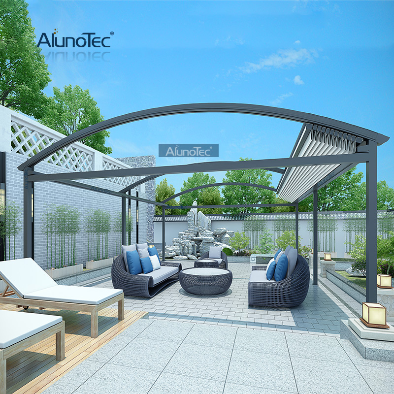 Elektrisches Zelt, verstellbare Pergola, wasserdichte, nachhaltige Markise mit Fernbedienungssystem