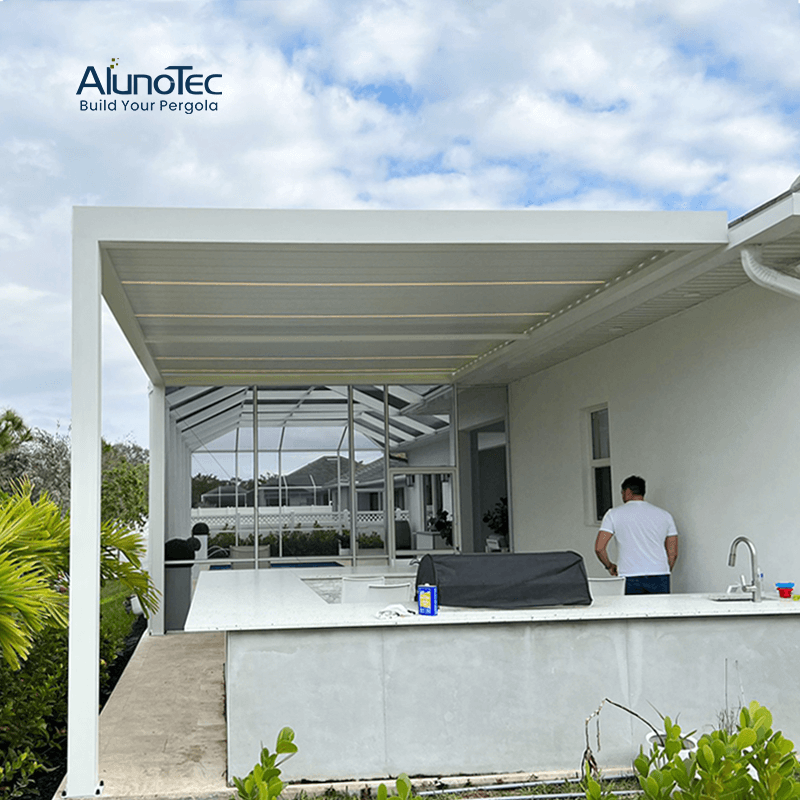 AlunoTec Outdoor-Terrassenkonstruktion, Erholungsbereich, Hinterhof, Veranda